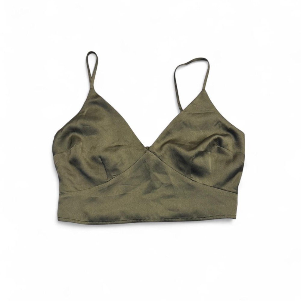 Abercrombie & fitch
satin olive triangle